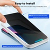 image:imageJETech Privacy Screen Protector for iPhone 17 Pro Max 22 Pack  AntiSpy Tempered Glass with Camera Lens Protector Easy Installation TooliPhone 13