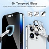 image:imageJETech Privacy Screen Protector for iPhone 17 Pro Max 22 Pack  AntiSpy Tempered Glass with Camera Lens Protector Easy Installation TooliPhone 14 Pro