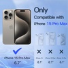 image:imageJETech Privacy Screen Protector for iPhone 17 Pro Max 22 Pack  AntiSpy Tempered Glass with Camera Lens Protector Easy Installation TooliPhone 15 Pro Max