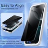 image:imageJETech Privacy Screen Protector for iPhone 17 Pro Max 22 Pack  AntiSpy Tempered Glass with Camera Lens Protector Easy Installation TooliPhone 16 Pro
