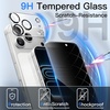 image:imageJETech Privacy Screen Protector for iPhone 17 Pro Max 22 Pack  AntiSpy Tempered Glass with Camera Lens Protector Easy Installation TooliPhone 17 Pro
