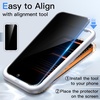 image:imageJETech Privacy Screen Protector for iPhone 17 Pro Max 22 Pack  AntiSpy Tempered Glass with Camera Lens Protector Easy Installation TooliPhone 17 Pro Max