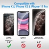 image:imageJETech Privacy Screen Protector for iPhone 17e16e13 Pro13 2Pack  AntiSpy Privacy Protection Tempered Glass Face ID CompatibleiPhone 11 ProXSX
