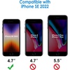image:imageJETech Privacy Screen Protector for iPhone 17e16e13 Pro13 2Pack  AntiSpy Privacy Protection Tempered Glass Face ID CompatibleiPhone SE 3