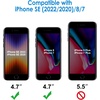 image:imageJETech Privacy Screen Protector for iPhone 17e16e13 Pro13 2Pack  AntiSpy Privacy Protection Tempered Glass Face ID CompatibleiPhone SE 32iPhone 87