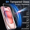 image:imageJETech Screen Protector for iPhone 17 Pro Max 3Pack  OneStep AutoAlignment 9H Tempered Glass HD Clear BubbleFree InstallationiPhone 15