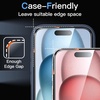 image:imageJETech Screen Protector for iPhone 17 Pro Max 3Pack  OneStep AutoAlignment 9H Tempered Glass HD Clear BubbleFree InstallationiPhone 15