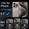 image:imageJETech Screen Protector for iPhone 17 Pro Max 3Pack  OneStep AutoAlignment 9H Tempered Glass HD Clear BubbleFree InstallationiPhone 15 Pro Max