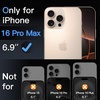 image:imageJETech Screen Protector for iPhone 17 Pro Max 3Pack  OneStep AutoAlignment 9H Tempered Glass HD Clear BubbleFree InstallationiPhone 16 Pro Max