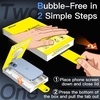image:imageJETech Screen Protector for iPhone 17 Pro Max 3Pack  OneStep AutoAlignment 9H Tempered Glass HD Clear BubbleFree InstallationiPhone 17