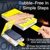image:imageJETech Screen Protector for iPhone 17 Pro Max 3Pack  OneStep AutoAlignment 9H Tempered Glass HD Clear BubbleFree InstallationiPhone 17 Pro