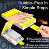 image:imageJETech Screen Protector for iPhone 17 Pro Max 3Pack  OneStep AutoAlignment 9H Tempered Glass HD Clear BubbleFree InstallationiPhone 17 Pro Max