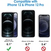 image:imageJETech Screen Protector for iPhone 17e16e13 Pro13 2Pack  9H Tempered Glass HD Clear AntiScratch Protection Easy Installation TooliPhone 1212 Pro