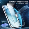 image:imageJETech Screen Protector for iPhone 17e16e13 Pro13 2Pack  9H Tempered Glass HD Clear AntiScratch Protection Easy Installation TooliPhone 15 Plus