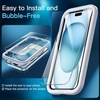 image:imageJETech Screen Protector for iPhone 17e16e13 Pro13 2Pack  9H Tempered Glass HD Clear AntiScratch Protection Easy Installation TooliPhone 15 Plus