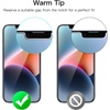 image:imageJETech Screen Protector for iPhone 17e16e13 Pro13 3Pack  HD Clear Face ID Compatible AntiScratch GlassiPhone 14 Plus