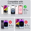 image:imageJETech Screen Protector for iPhone 17e16e13 Pro13 3Pack  HD Clear Face ID Compatible AntiScratch GlassiPhone 17e16e14