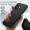 image:imageJETech Silicone Case for iPhone 17 Pro Max Dark Blue  Silky Soft Touch Shockproof Protection Scratch Resistant Microfiber LiningBlack