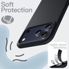 image:imageJETech Silicone Case for iPhone 17 Pro Max Dark Blue  Silky Soft Touch Shockproof Protection Scratch Resistant Microfiber LiningBlack