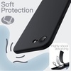 image:imageJETech Silicone Case for iPhone 17 Pro Max Dark Blue  Silky Soft Touch Shockproof Protection Scratch Resistant Microfiber LiningBlack