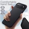 image:imageJETech Silicone Case for iPhone 17 Pro Max Dark Blue  Silky Soft Touch Shockproof Protection Scratch Resistant Microfiber LiningBlack