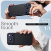 image:imageJETech Silicone Case for iPhone 17 Pro Max Dark Blue  Silky Soft Touch Shockproof Protection Scratch Resistant Microfiber LiningBlack