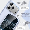 image:imageJETech Silicone Case for iPhone 17 Pro Max Dark Blue  Silky Soft Touch Shockproof Protection Scratch Resistant Microfiber LiningBlue