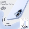 image:imageJETech Silicone Case for iPhone 17 Pro Max Dark Blue  Silky Soft Touch Shockproof Protection Scratch Resistant Microfiber LiningBlue