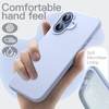 image:imageJETech Silicone Case for iPhone 17 Pro Max Dark Blue  Silky Soft Touch Shockproof Protection Scratch Resistant Microfiber LiningBlue