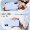 image:imageJETech Silicone Case for iPhone 17 Pro Max Dark Blue  Silky Soft Touch Shockproof Protection Scratch Resistant Microfiber LiningBlue