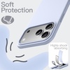 image:imageJETech Silicone Case for iPhone 17 Pro Max Dark Blue  Silky Soft Touch Shockproof Protection Scratch Resistant Microfiber LiningBlue