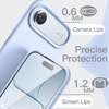 image:imageJETech Silicone Case for iPhone 17 Pro Max Dark Blue  Silky Soft Touch Shockproof Protection Scratch Resistant Microfiber LiningBlue