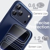 image:imageJETech Silicone Case for iPhone 17 Pro Max Dark Blue  Silky Soft Touch Shockproof Protection Scratch Resistant Microfiber LiningDark Blue