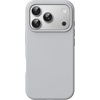 image:imageJETech Silicone Case for iPhone 17 Pro Max Dark Blue  Silky Soft Touch Shockproof Protection Scratch Resistant Microfiber LiningGrey