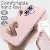 image:imageJETech Silicone Case for iPhone 17 Pro Max Dark Blue  Silky Soft Touch Shockproof Protection Scratch Resistant Microfiber LiningLight Pink