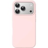 image:imageJETech Silicone Case for iPhone 17 Pro Max Dark Blue  Silky Soft Touch Shockproof Protection Scratch Resistant Microfiber LiningLight Pink