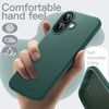 image:imageJETech Silicone Case for iPhone 17 Pro Max Dark Blue  Silky Soft Touch Shockproof Protection Scratch Resistant Microfiber LiningMidnight Green