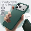 image:imageJETech Silicone Case for iPhone 17 Pro Max Dark Blue  Silky Soft Touch Shockproof Protection Scratch Resistant Microfiber LiningMidnight Green