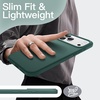 image:imageJETech Silicone Case for iPhone 17 Pro Max Dark Blue  Silky Soft Touch Shockproof Protection Scratch Resistant Microfiber LiningMidnight Green