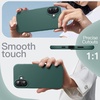 image:imageJETech Silicone Case for iPhone 17 Pro Max Dark Blue  Silky Soft Touch Shockproof Protection Scratch Resistant Microfiber LiningMidnight Green