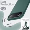 image:imageJETech Silicone Case for iPhone 17 Pro Max Dark Blue  Silky Soft Touch Shockproof Protection Scratch Resistant Microfiber LiningMidnight Green