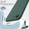 image:imageJETech Silicone Case for iPhone 17 Pro Max Dark Blue  Silky Soft Touch Shockproof Protection Scratch Resistant Microfiber LiningMidnight Green