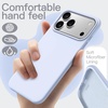 image:imageJETech Silicone Case for iPhone 17 Pro Max Dark Blue  Silky Soft Touch Shockproof Protection Scratch Resistant Microfiber LiningMist Blue