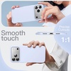 image:imageJETech Silicone Case for iPhone 17 Pro Max Dark Blue  Silky Soft Touch Shockproof Protection Scratch Resistant Microfiber LiningMist Blue