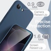 image:imageJETech Silicone Case for iPhone 17 Pro Max Dark Blue  Silky Soft Touch Shockproof Protection Scratch Resistant Microfiber LiningNavy Blue