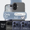 image:imageJETech Silicone Case for iPhone 17 Pro Max Dark Blue  Silky Soft Touch Shockproof Protection Scratch Resistant Microfiber LiningNavy Blue