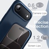 image:imageJETech Silicone Case for iPhone 17 Pro Max Dark Blue  Silky Soft Touch Shockproof Protection Scratch Resistant Microfiber LiningNavy Blue