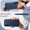image:imageJETech Silicone Case for iPhone 17 Pro Max Dark Blue  Silky Soft Touch Shockproof Protection Scratch Resistant Microfiber LiningNavy Blue