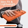 image:imageJETech Silicone Case for iPhone 17 Pro Max Dark Blue  Silky Soft Touch Shockproof Protection Scratch Resistant Microfiber LiningOrange