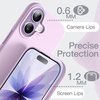 image:imageJETech Silicone Case for iPhone 17 Pro Max Dark Blue  Silky Soft Touch Shockproof Protection Scratch Resistant Microfiber LiningPurple